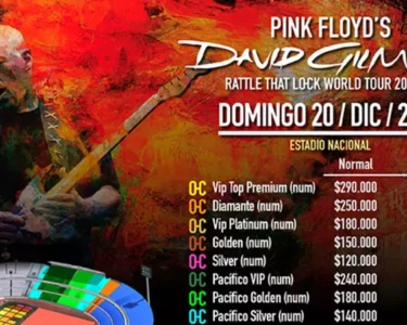 David Gilmour en Chile Estadio Nacional concierto debut