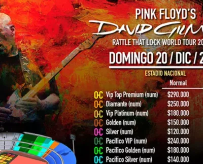 David Gilmour en Chile Estadio Nacional concierto debut
