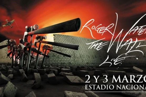Roger Waters The Wall Live 2012 en Estadio Nacional Chile muro completo de Pink Floyd
